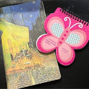 Butterfly and Starry Night Notebooks